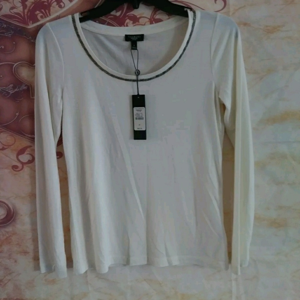 Talbots Petites beaded shirt size small or medium